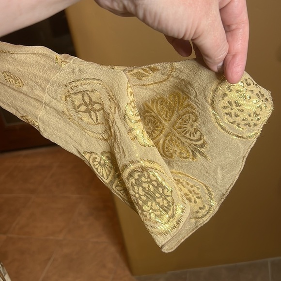 Hale Bob Beaded Sheer Silk Tunic Blouse Size Medium - Picture 9 of 9